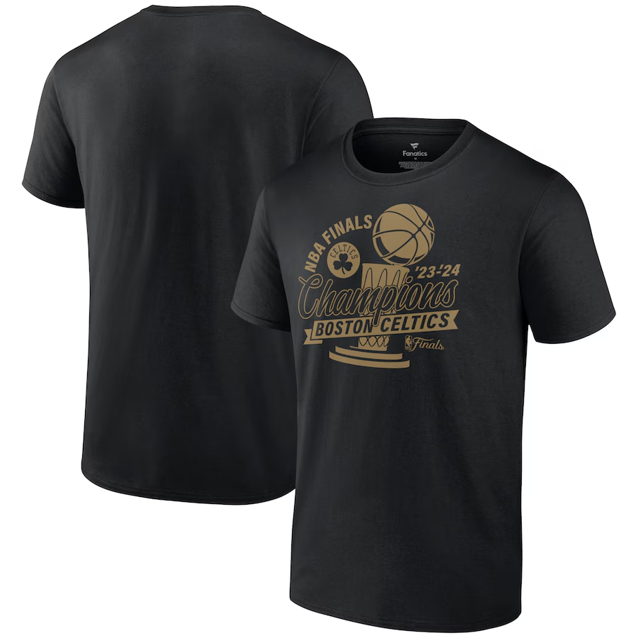 Men NBA Boston Celtics  2024 Champions T shirts black  style 16